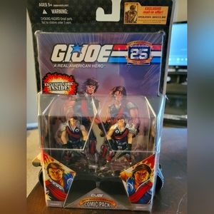 G.I. Joe 25th Anniversary Comic 2-Pack TOMAX & XAMOT MOC Hasbro Twins Cobra RARE